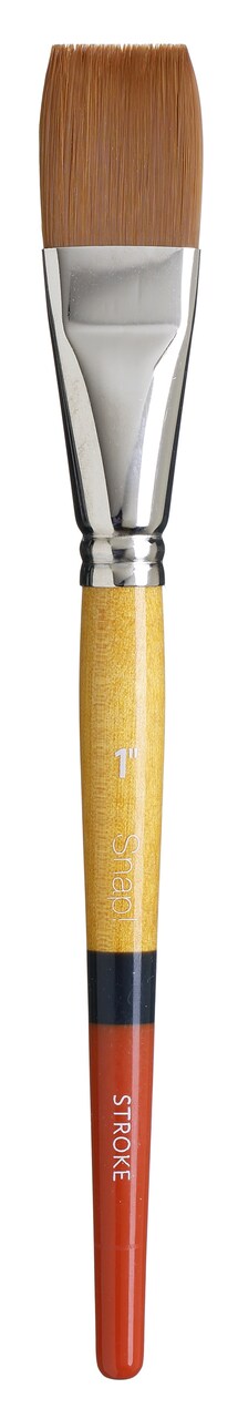 Princeton Snap! Golden Taklon Short Handle Brush-Stroke 1" Width
